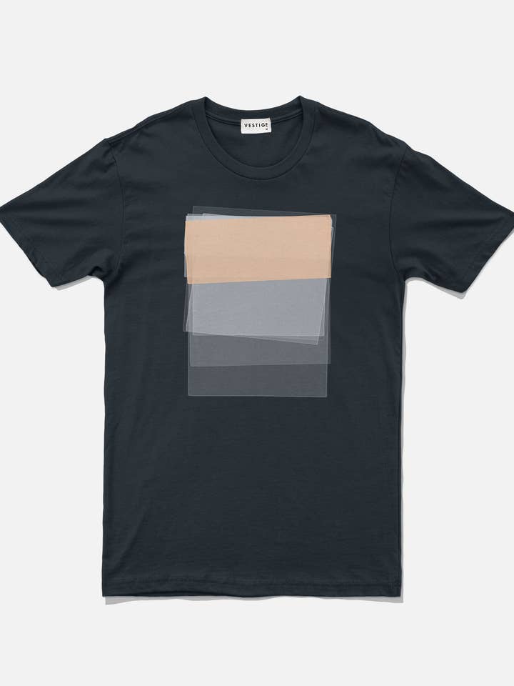 Sunken Graphic T-shirt, Marinblå för wholesale av VESTIGE