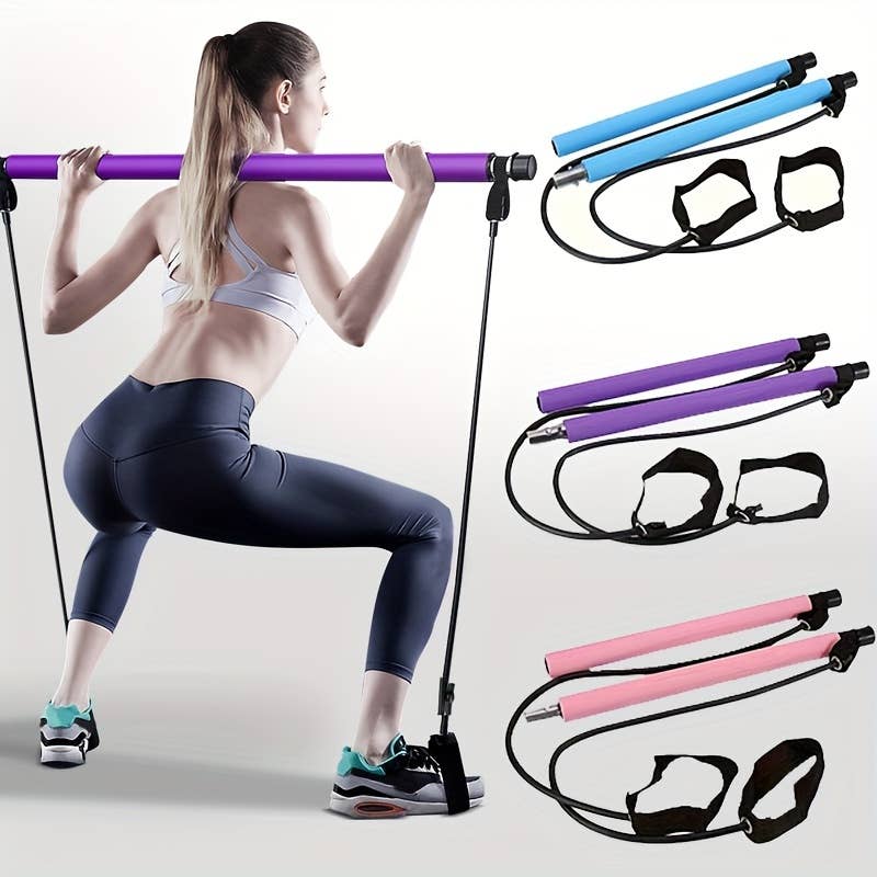 Shop Celino - Wholesale Fitness Equipment - 1pc Multifunctional Pilates Bar Kit with Resistance Bands1