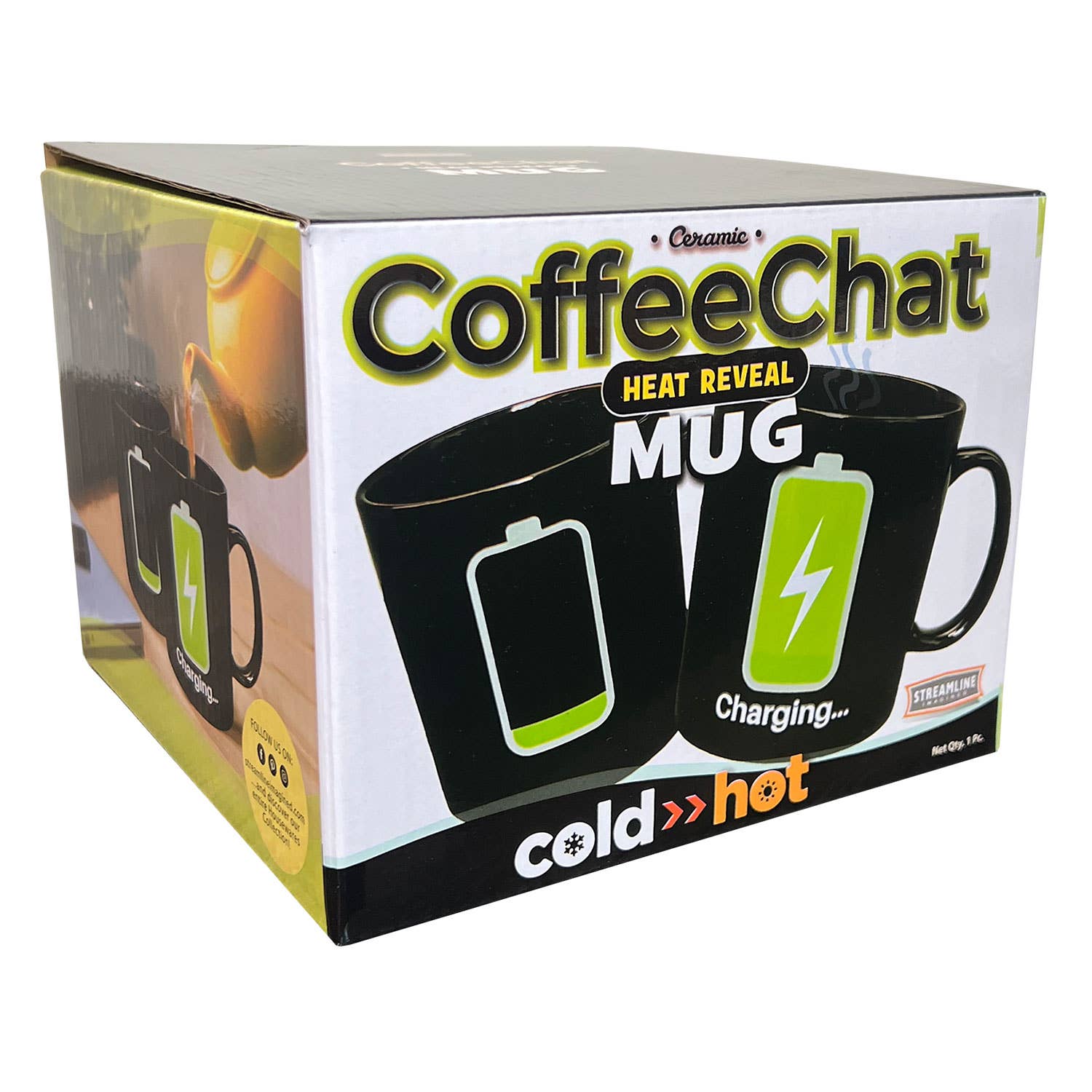 Streamline - Wholesale Coffee Mug - Coffee Chat Heat Reveal Mug - Recharge!2