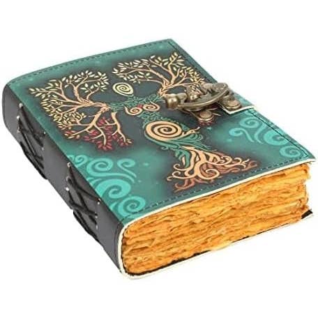 Tuzech Leather – wholesale Journal och dagbok – TUZECH läderklätt anteckningsbok med grimoirestil och ojämna kanter för män och kvinnor3