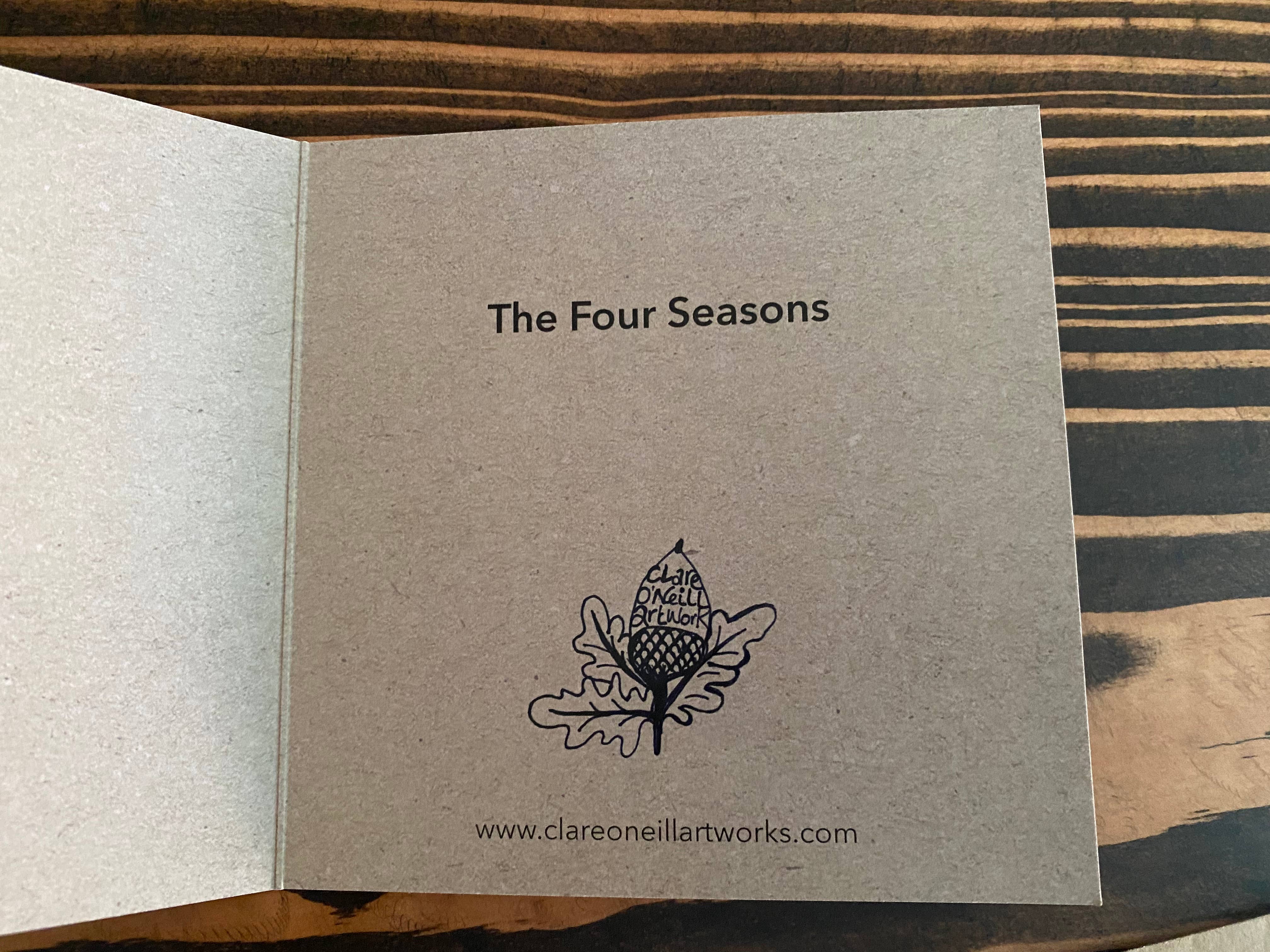Clare O’Neill Artworks - Wholesale Everyday Greeting Card - The Four seasons Fold out concertina card4