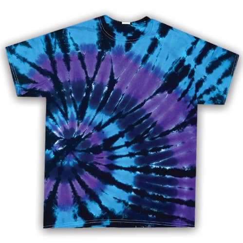 Eye-Dye - Wholesale T-Shirt - Unisex - Blank Turquoise Midnight Side Burst Tie-Dye0