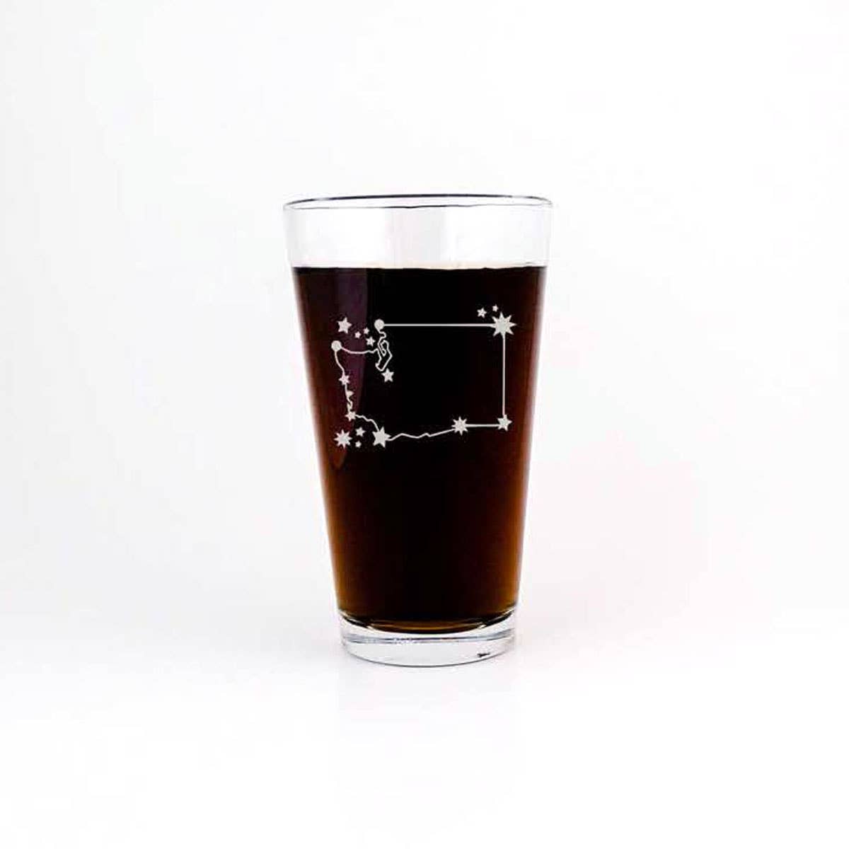 Monster Dance Designs - Vente Verre/chope à bière - Constellation de carte d'État Constellation Gravé Pint Glass1