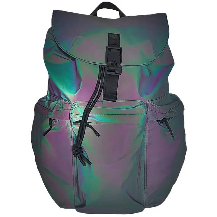Reflective backpack "Neon Nomad" for wholesale by Bomence