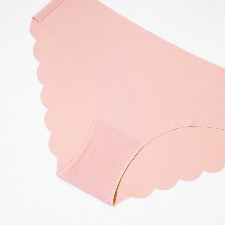 ACCITY - Wholesale Underwear - Women's - SEAMLESS ICE SILK WAVY LACE UNDERWEAR_CWMU02732