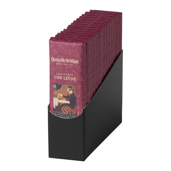18g MILK CHOCOLATE BAR - Display of 14 bars for wholesale by ADG Diffusion