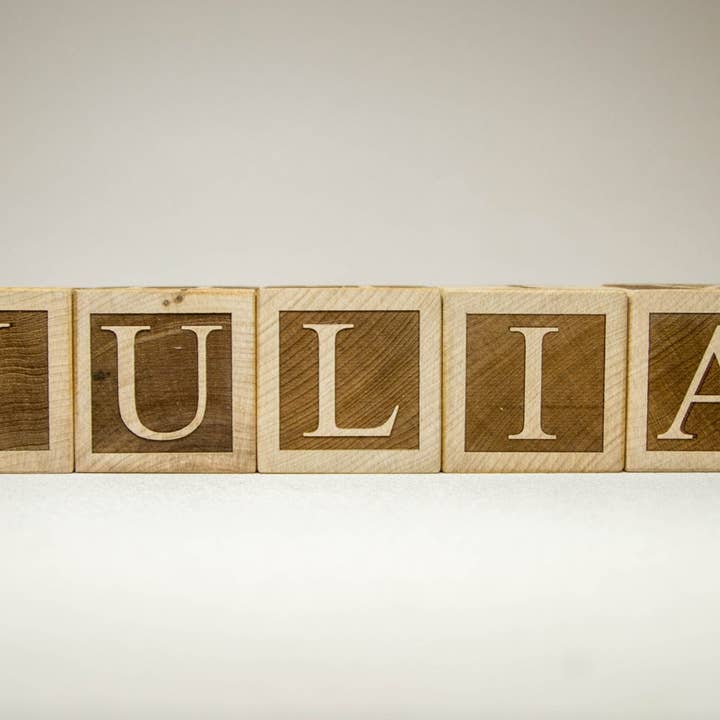 Personalized Wood Name Blocks for Nursery & Events for wholesale by Little Wooden Wonders