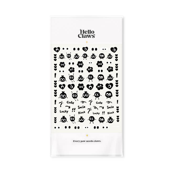 Hello Claws | Black Dot Nail Deco Sticker for wholesale by LULUFUNSTUDIO
