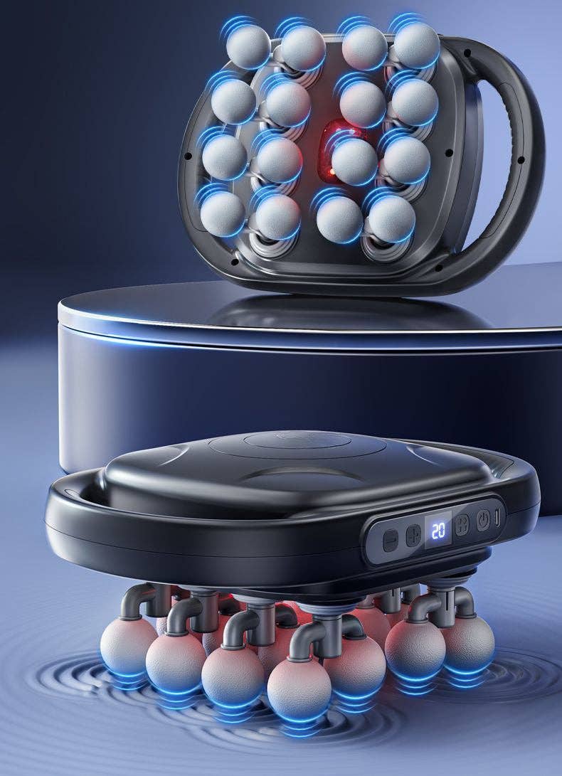 eterus – Engroshandel Massageapparat til kroppen – 16-hoved muskelmassagepistol dybvæv percussion massager.7