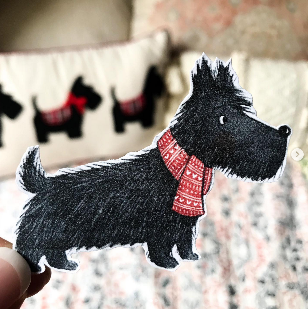 Forest & Fauna Paper Co. – wholesale Klistermärke – Scottish Terrier klistermärke2
