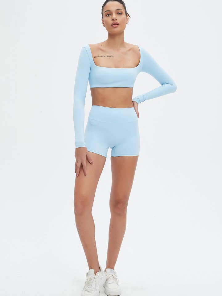 Mantra Active - Wholesale Athletic Shorts - Women's - Nikki SoftBalance™ High-Waisted Active Shorts5