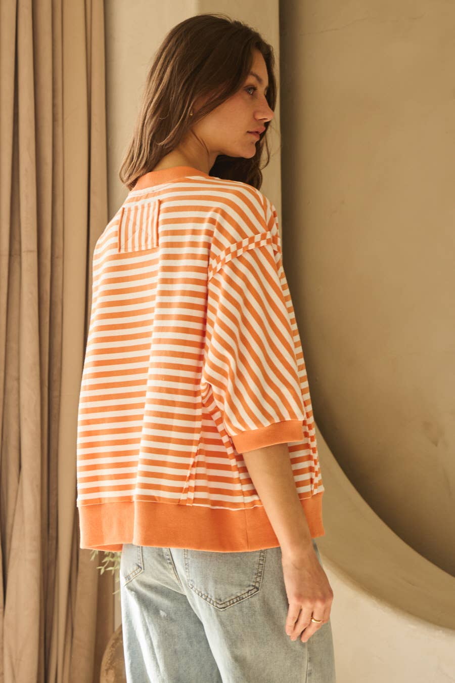 Oddi - Vente Haut en maille – femme - Top en tricot rayé8