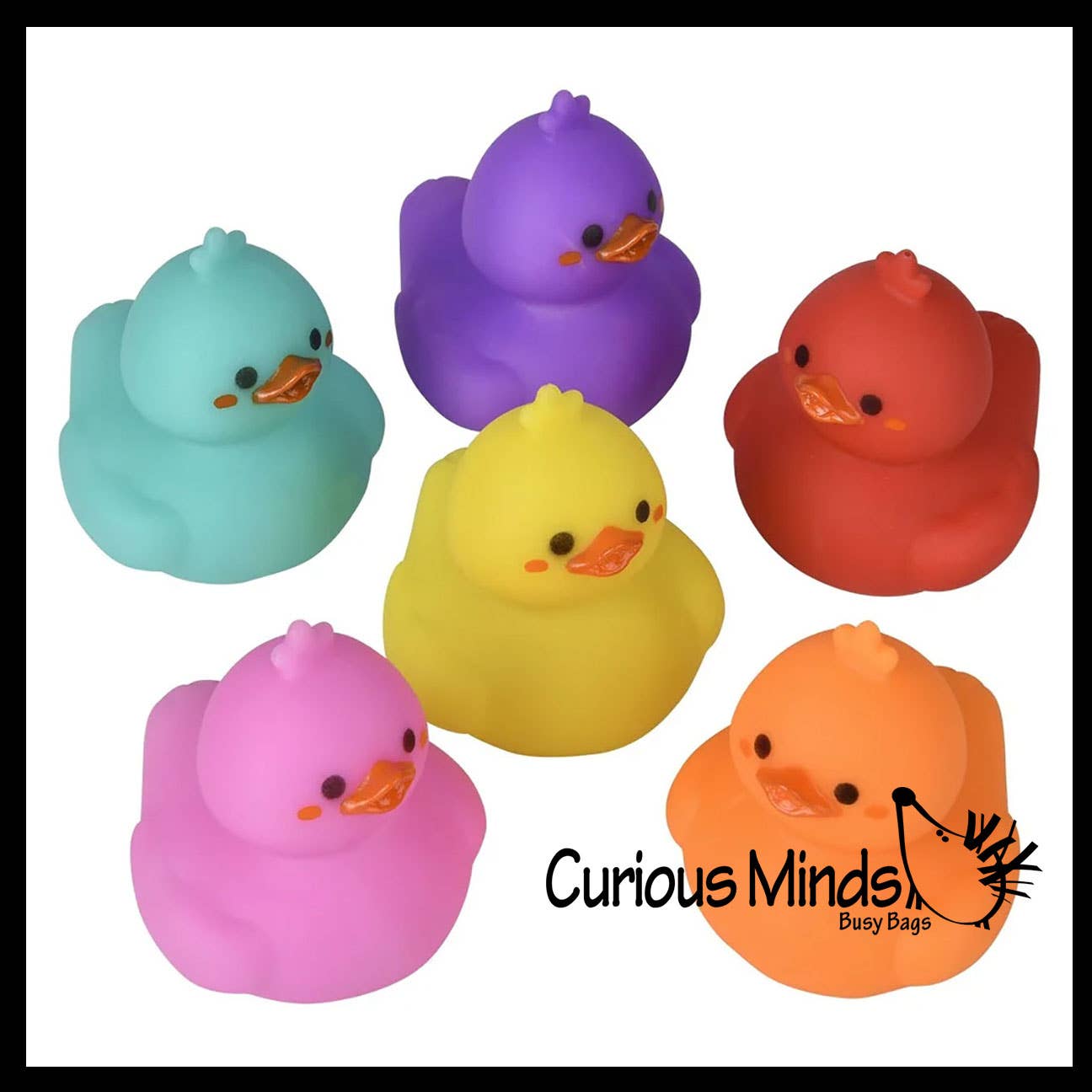 Curious Minds Toys - Wholesale Bath Toy - Baby - 1 Cute Kawaii 2" Rubber Ducks - Rubber Duckies Baby Duckling7