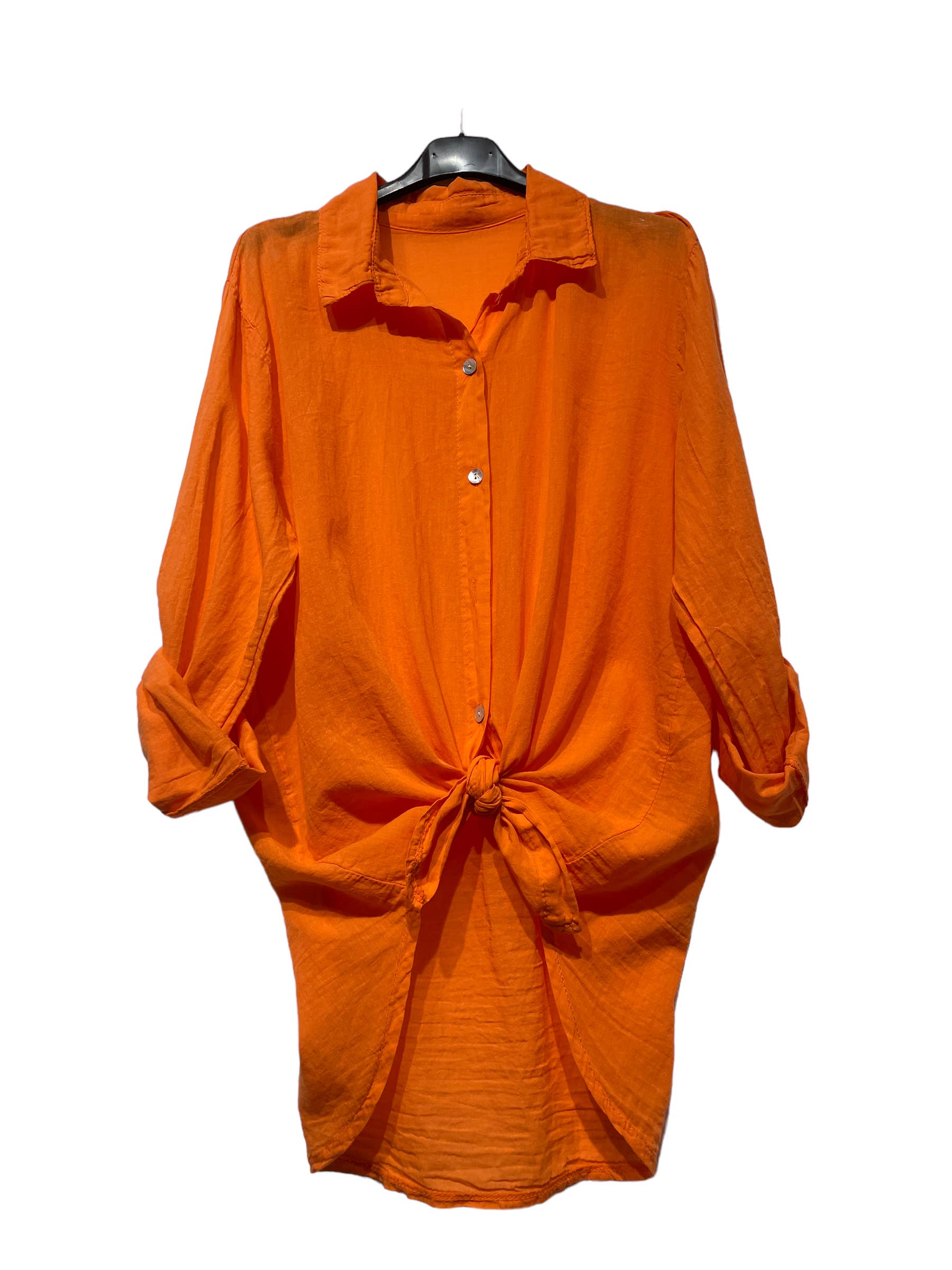 LINEN & COTTON HOUSE – wholesale Tröja med knappar – Dam – BUNDEN BOMULLSSKJORTA 42602 43