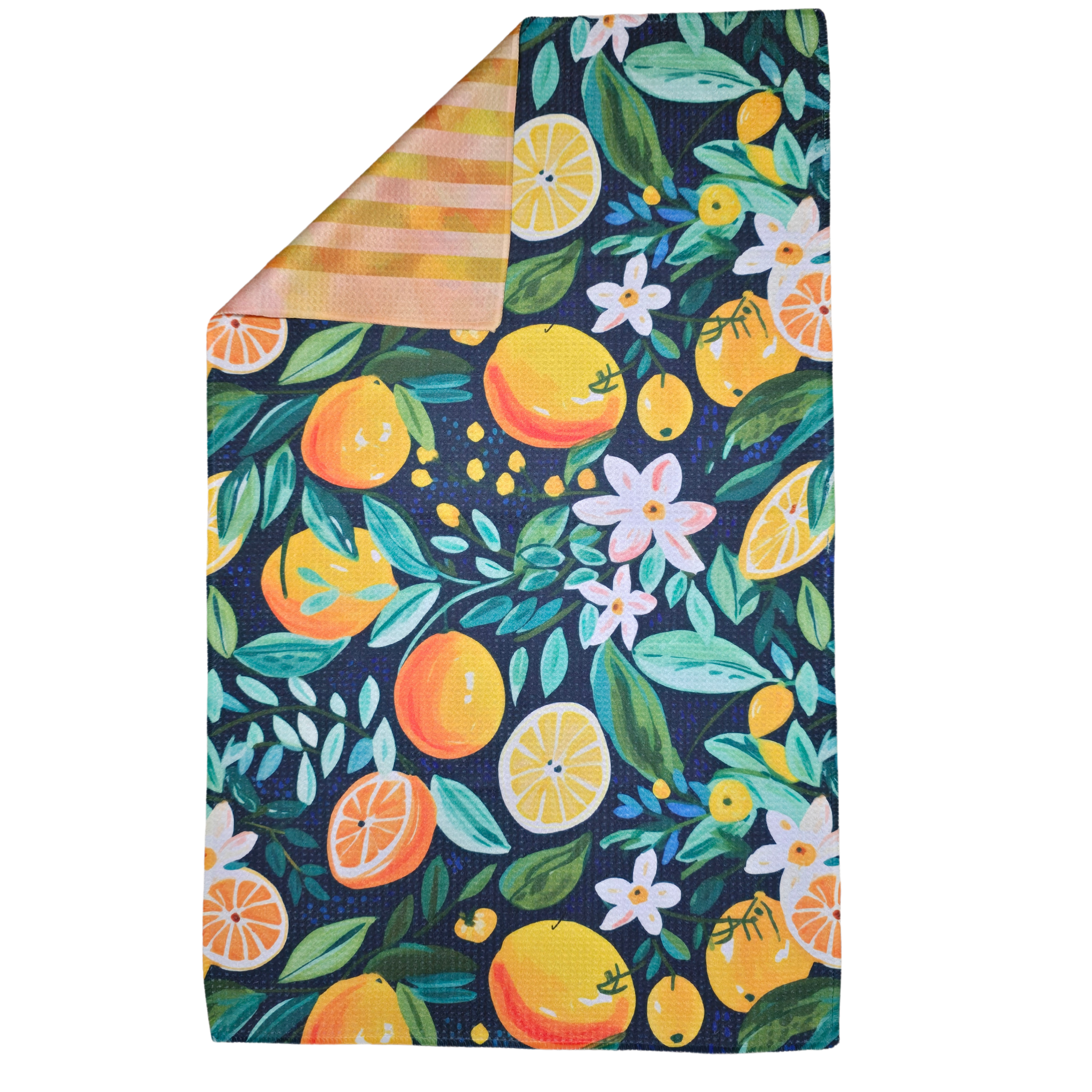 Berry Sweet Towels - Wholesale Tea Towel - Lemon Love Microfiber Hand Towel - Waffle Weave 18x30"1