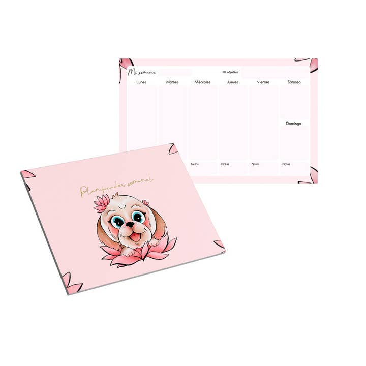 LOTUS DOG WEEKLY PLANNER for wholesale by HANNAI