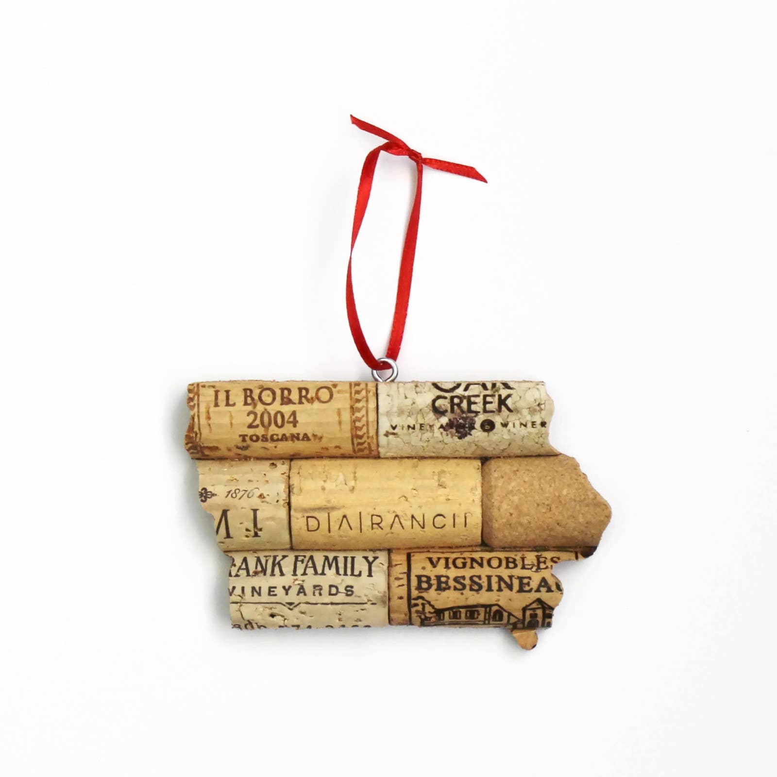 Desert Coastal Studios - Wholesale Ornament - Pick Your State Wine Cork Ornament - Gift for Wine Lover40