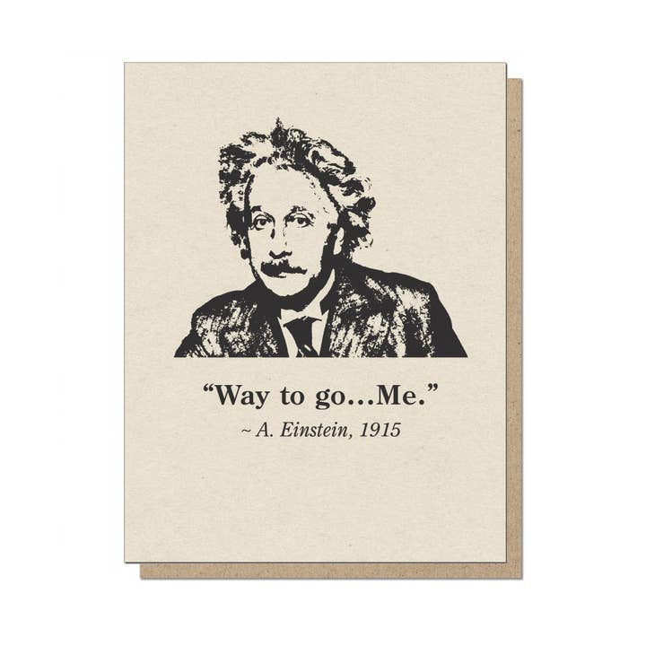 Way to Go...Me Card for wholesale by Guttersnipe Press Greetings