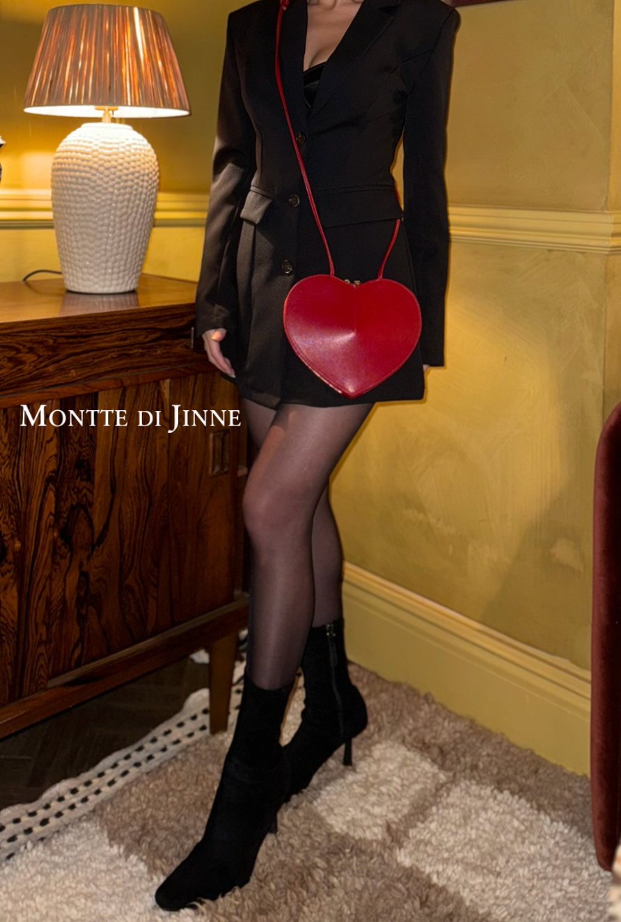 MONTTE DI JINNE - Wholesale Crossbody Bag - Women's - Italian Genuine Leather Elegant Heart-Shaped Crossbody Bag8