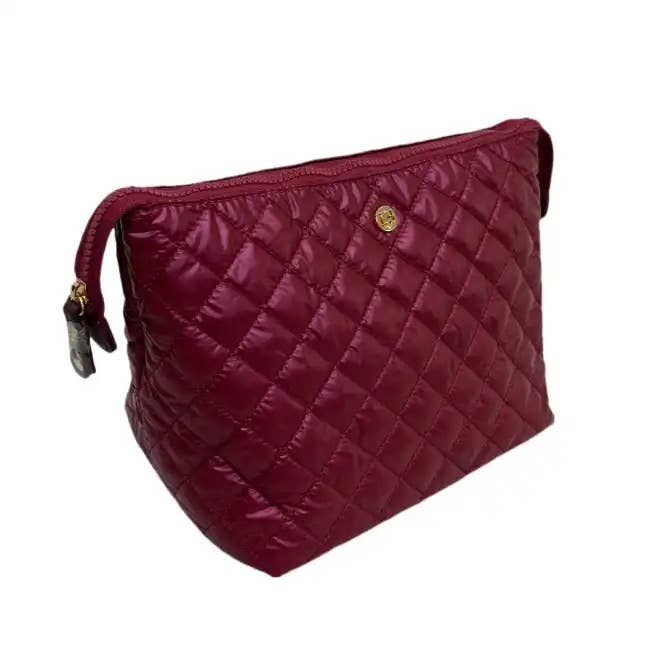 Lemonbella - Wholesale Makeup/Cosmetic Bag - Debra Diamond Cosmetic Bag Cabernet- CLOSEOUT DEAL!3