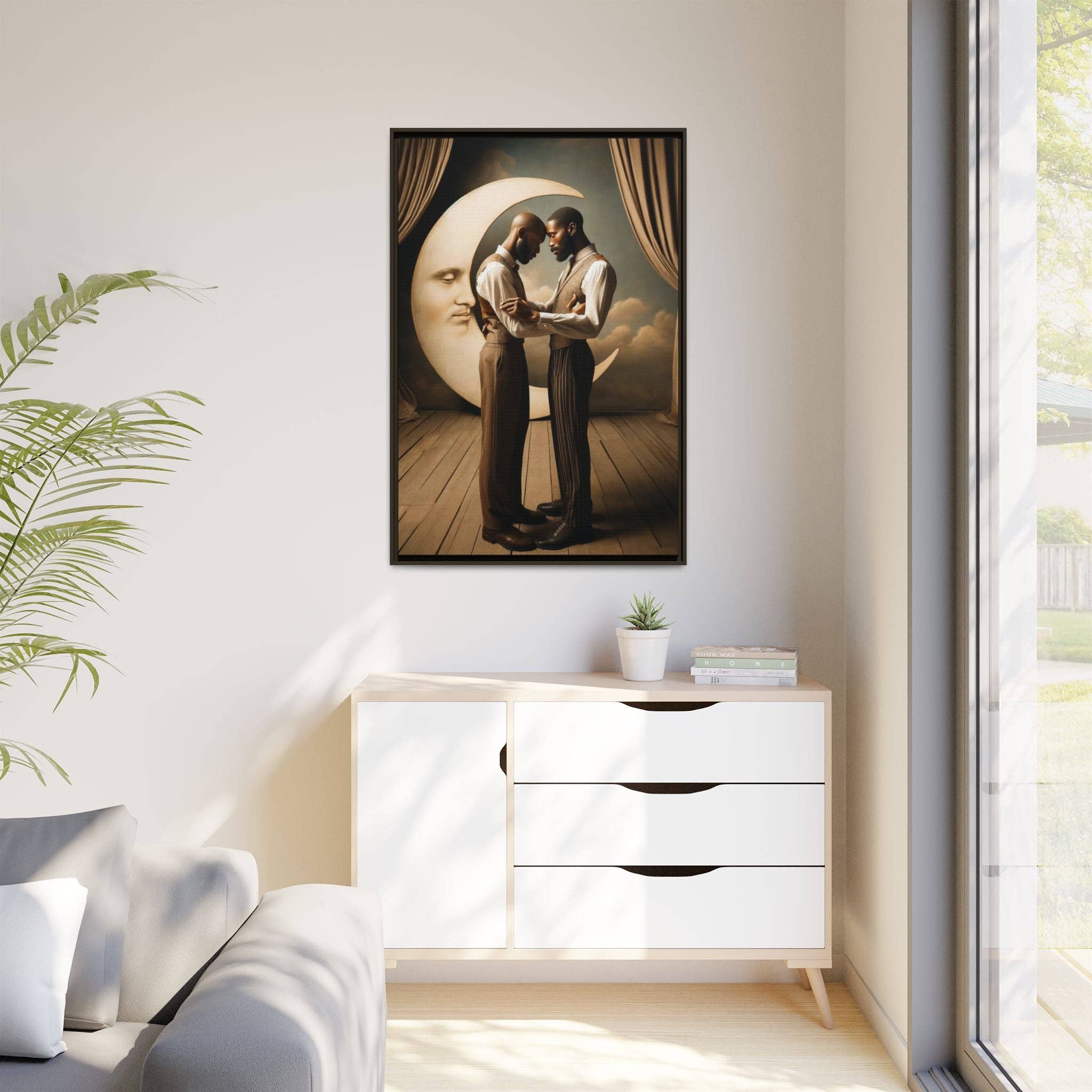 Walt & Pete - Wholesale Art Print - Missing Art Studies - Man In The Moon 00243