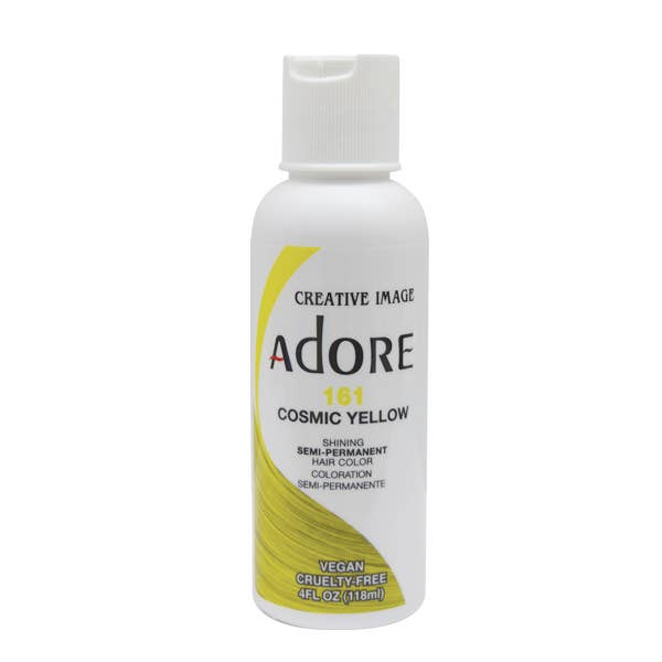 Adore #161 Cosmic Yellow – 4oz Semi-Permanent Hair Color for wholesale by Majestic Wholesale