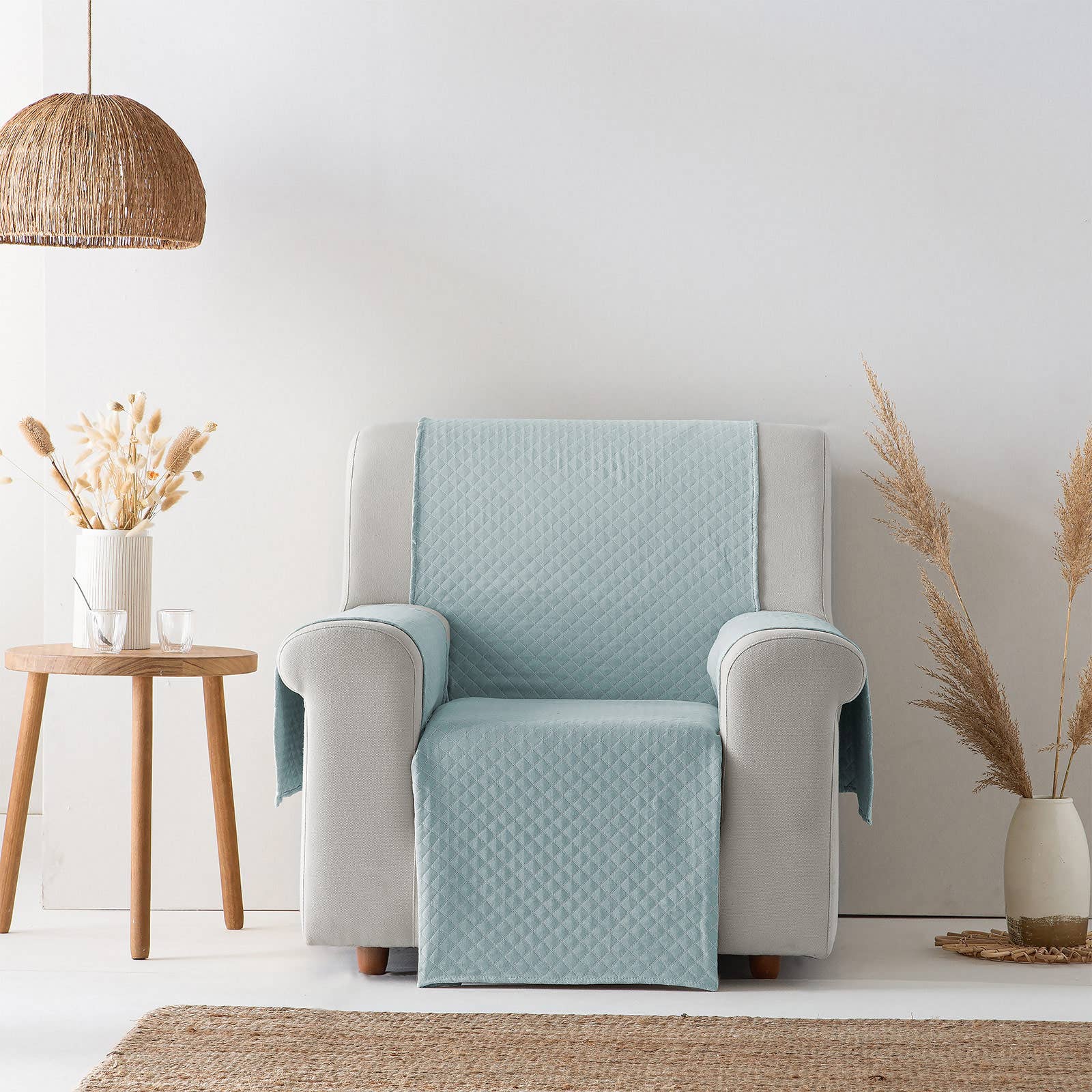 GAMUSI – Capa para cadeira/sofá por atacado – Capa de sofá lisa acolchoada algodão TRIVIAL42