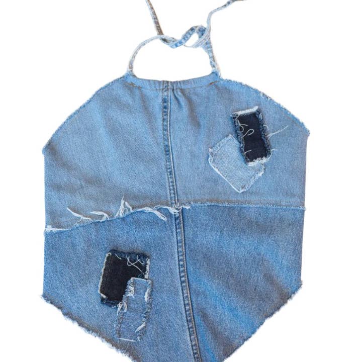 Denim Square Top for wholesale by KNOTWTR