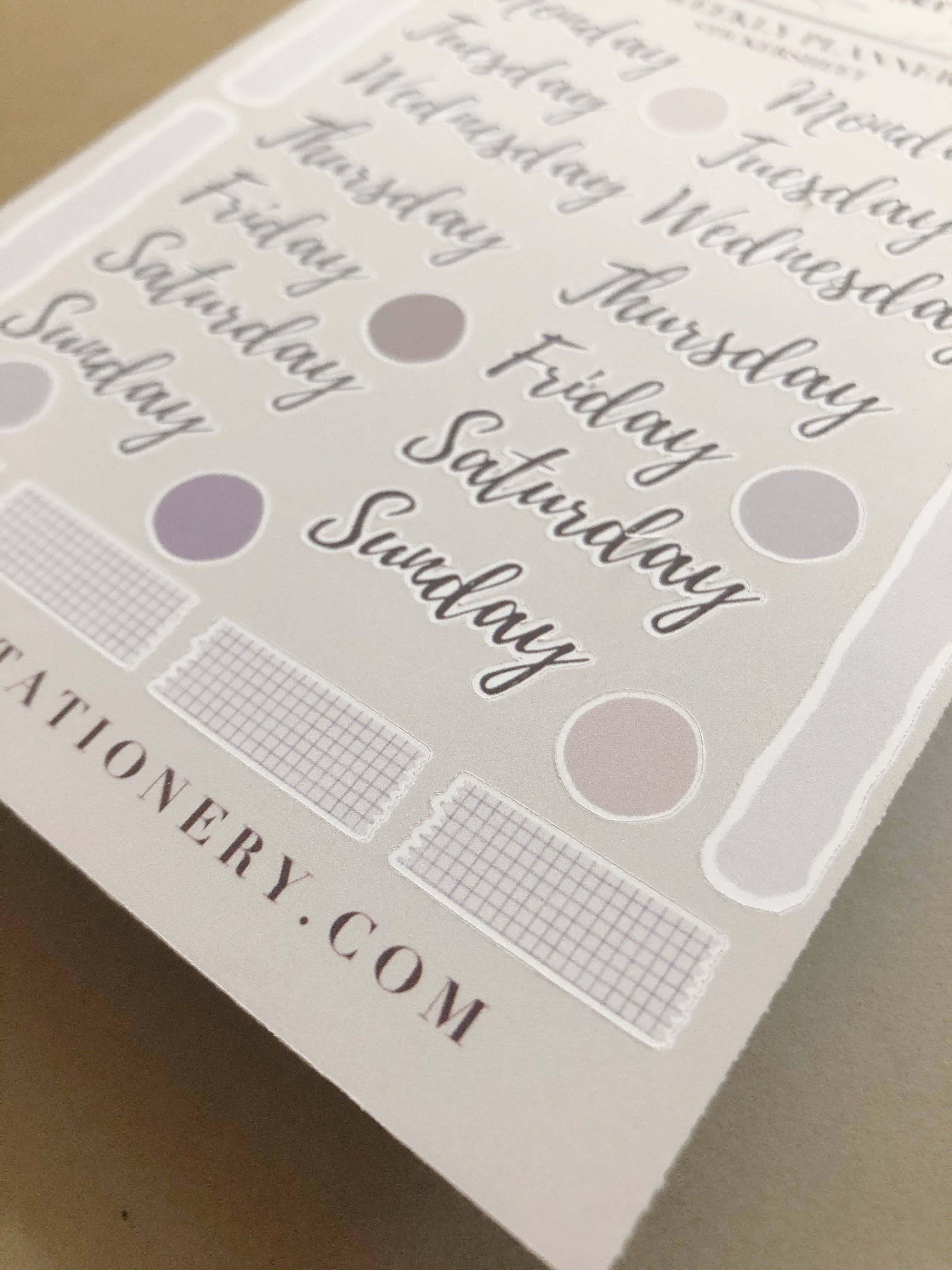 T's Stationery – wholesale Klistermärke – Veckostickers på ark3