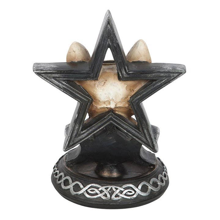 Something Different Wholesale - Vente Porte-encens - Brûleur d'encens Gothic Cat Skull Backflow4