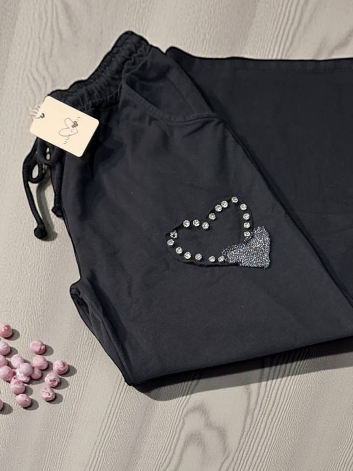 Nouveau pantalon large en coton brossé 100% doux pour la vente par Dance in Paris