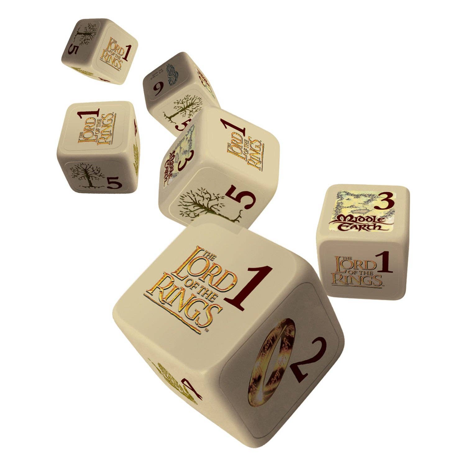 Masterpieces Puzzles - Wholesale Dice - Lord of the Rings Dice Set1