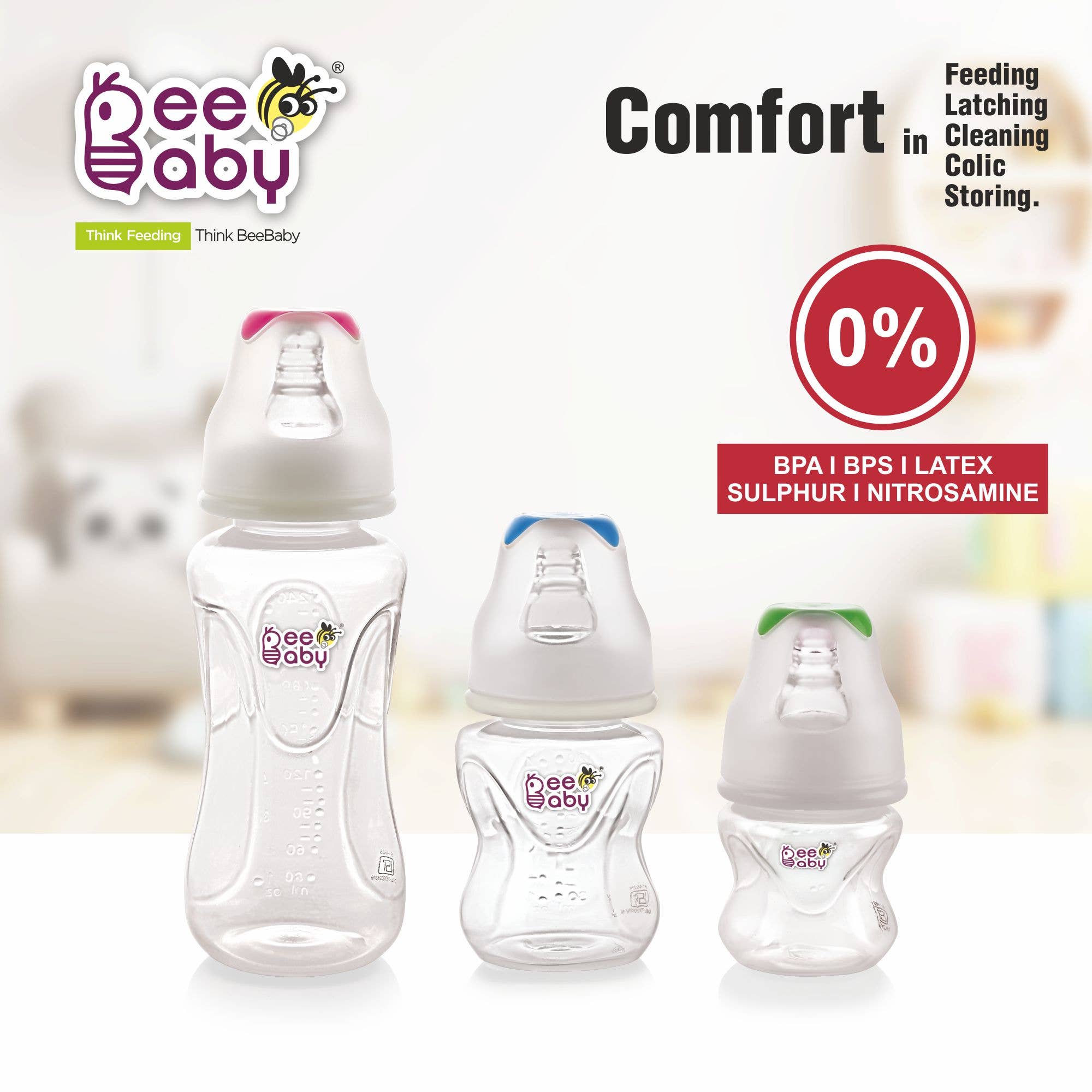 Beebaby - Wholesale Baby Bottle - Comfort Standard Neck Feeding Bottle 240ml / 8oz.4