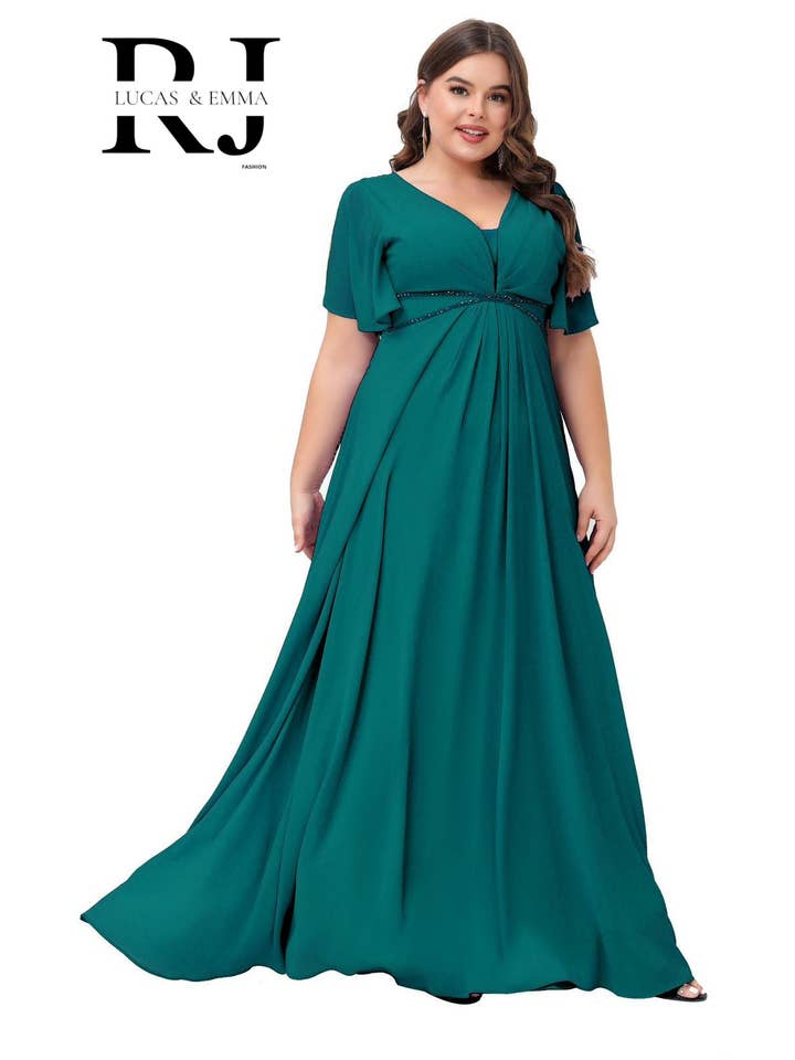 Lucas & Emma - Sarl RJ & co - Vente Robe de soirée – femme - Robe de soirée grande taille Houston 2229