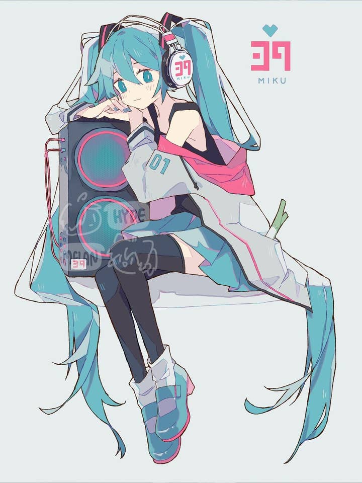 Miku-Tag (Vocaloid) 21,6 cm x 27,9 cm Poster-Druck für den Großhandel von HideawayMelon