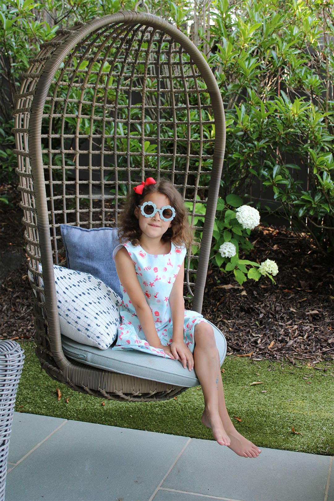 Minna - Wholesale Dress - Kids - Drop waist Dress - Summertime at the Cape Sea Creatures13