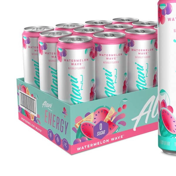Alani Nu Energy - 12 Pk - 12 Oz - Watermelon Wave for wholesale by L&F Universal Goods
