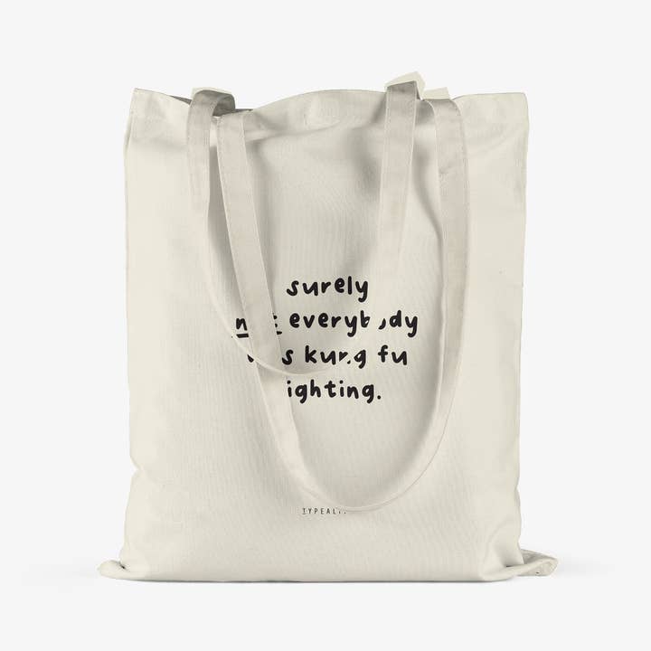 typealive - Wholesale Tote Bag - Unisex - cotton bag/Kung Fu Fighting2