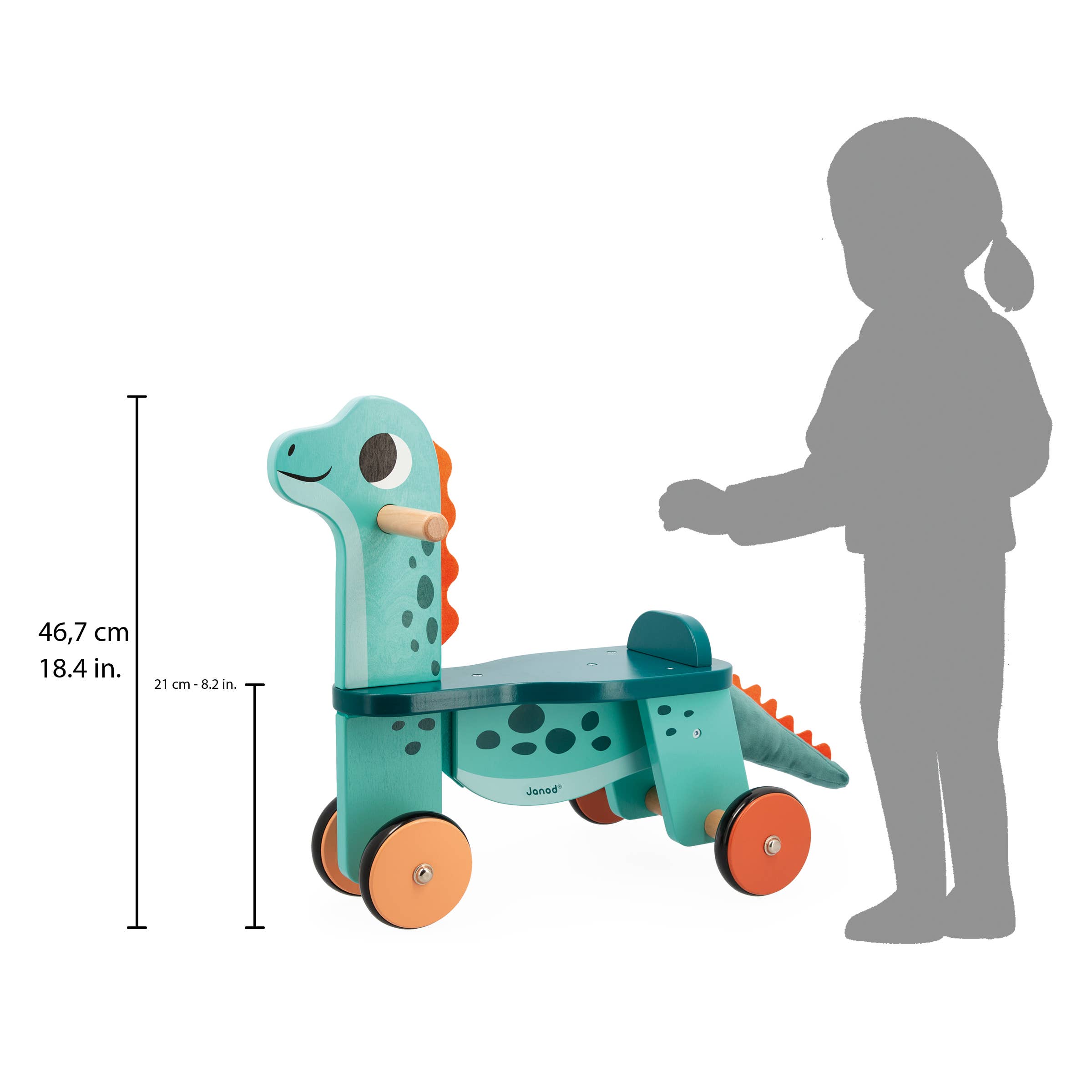 Janod - Wholesale Bike/Scooter - Kids - Dino | Ride-on | Portosaurus | 12 months+8