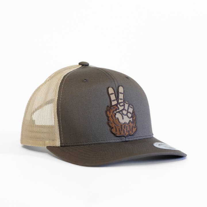 Squatchy - Wholesale Trucker Hat - Unisex - Bigfoot Peace Hat2