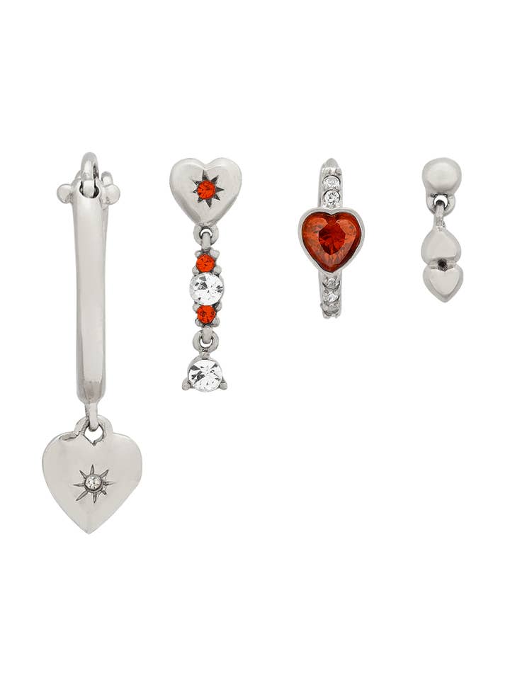 Aiko Hoops Set - Sterling Silver for wholesale by S-kin Studio Jewelry