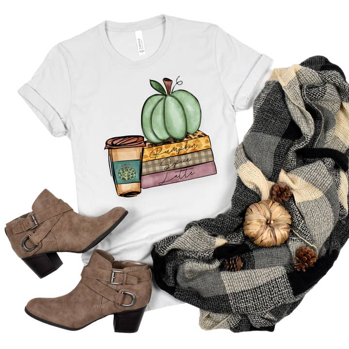 "Pumpkin Spice Latte" Fall DTF Transfer for wholesale by iHeartCustoms