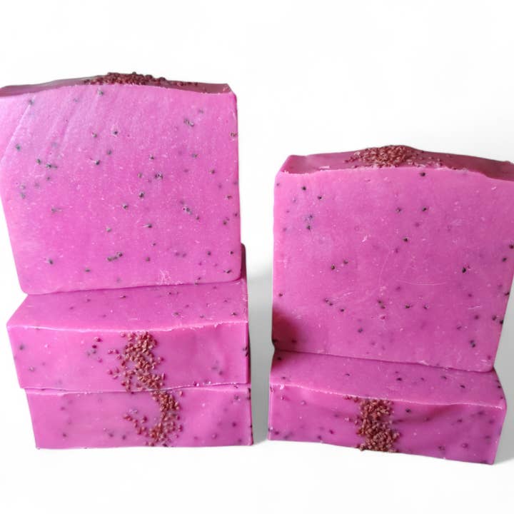 Elderberry Exfoliating Goat's Milk Soap for wholesale by Amber Bath Co