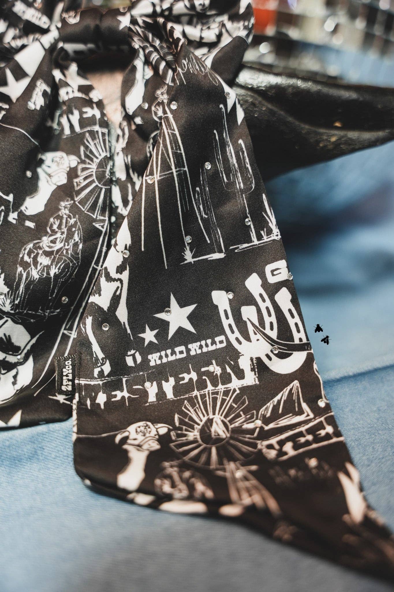 2 Fly Co - Wholesale Screen Printed T-Shirt - Women's - WESTERN PREP BOW *TEJAS THINGS8