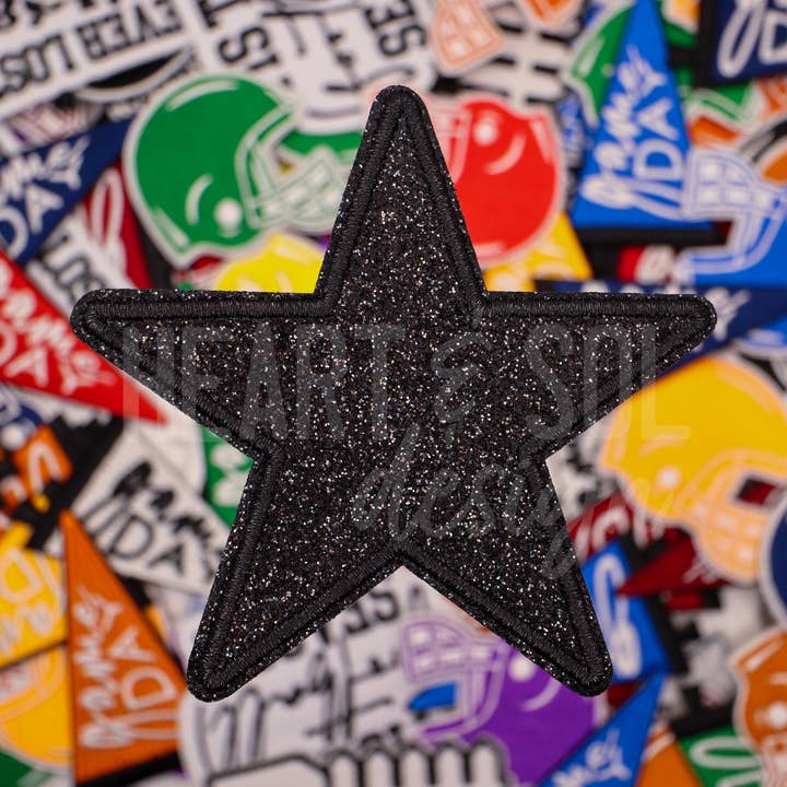 GLITTER STAR patch for wholesale by Heart & Sol Design