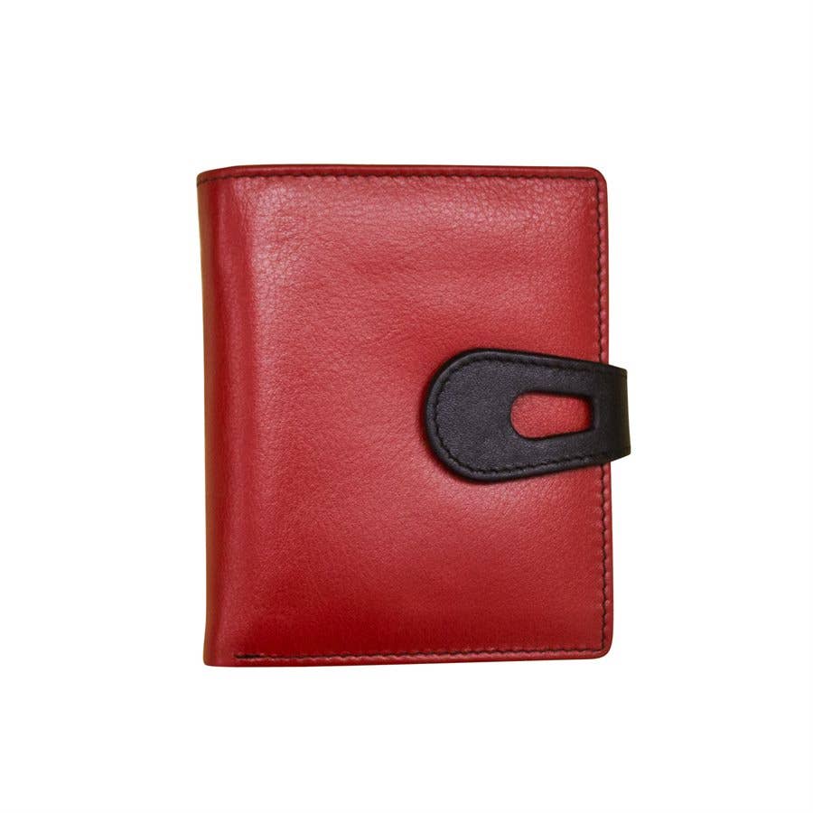 ili New York - Vendita all'ingrosso Portafogli - Donna - Portafoglio piccolo in pelle con chiusura a linguetta6