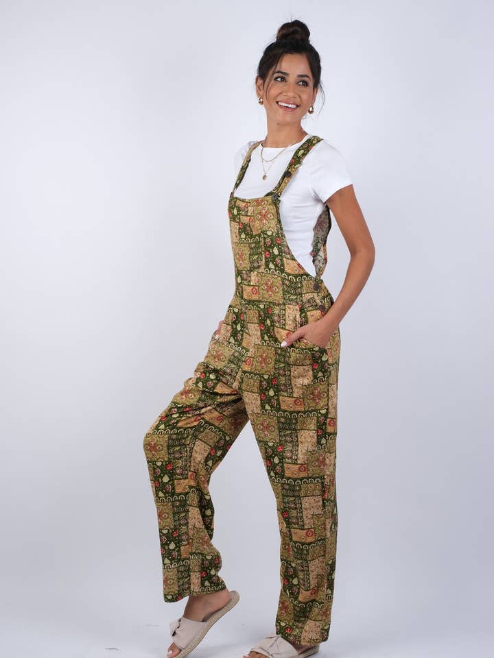 Abstract Array Blockprint Overall for wholesale by Sacred Threads