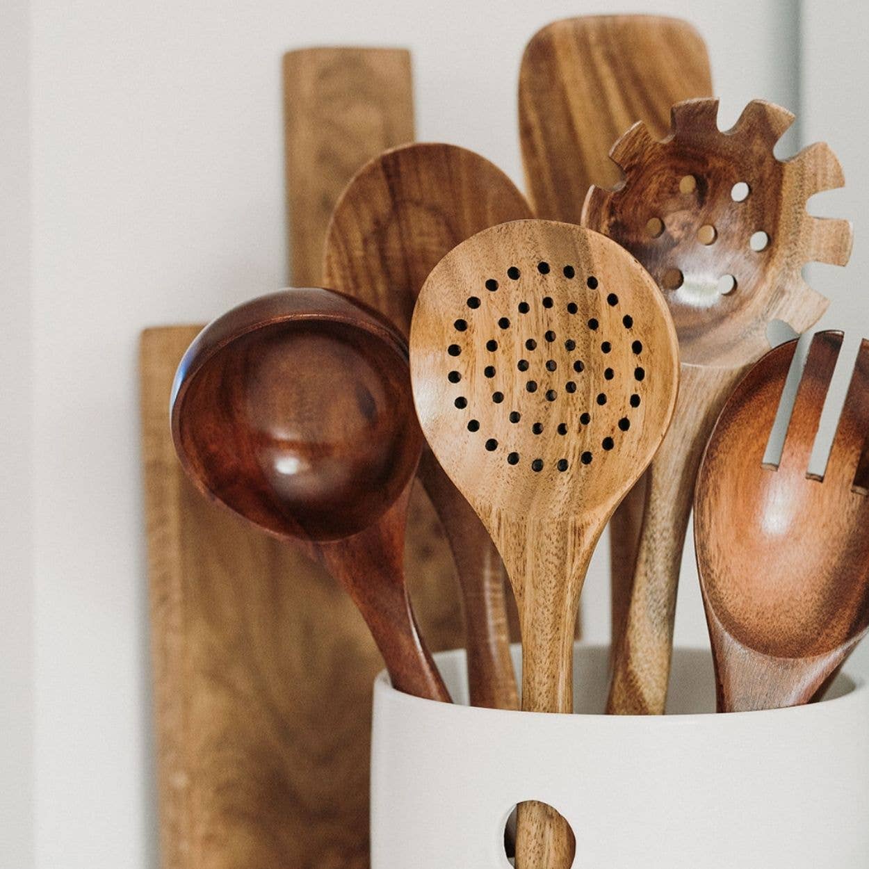 So At Nature - Vente Assortiment d'ustensiles de cuisine - Ensemble de 7 ustensiles de cuisine en bois1