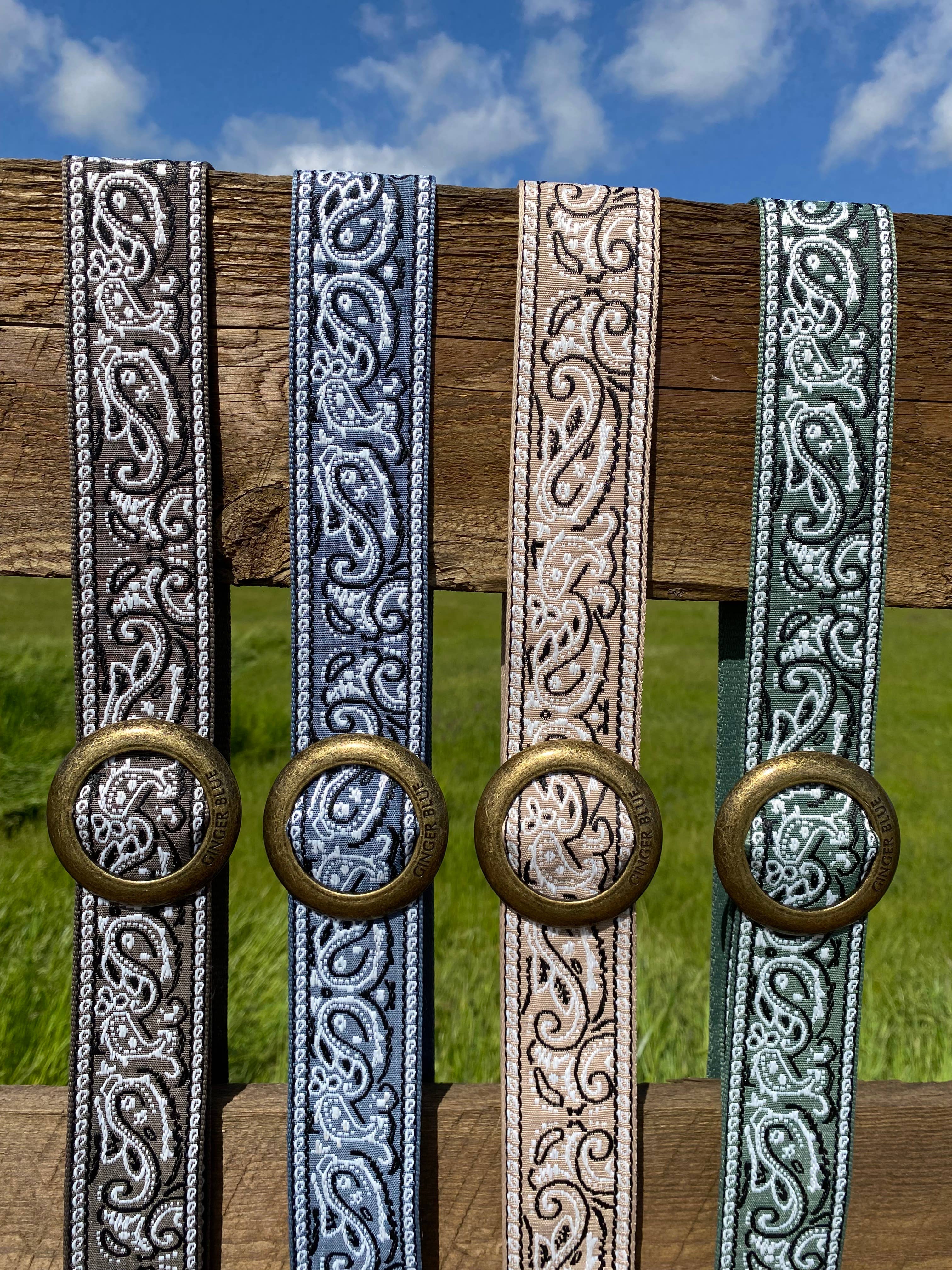 Ginger Blue - Wholesale Riem - Dames - Paisley, alsjeblieft, zand2