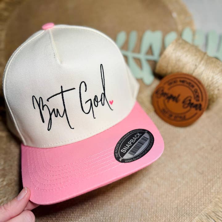 Gospel Gear Co - Wholesale Baseball Cap - Unisex - But God Heart Embroidered Hat1
